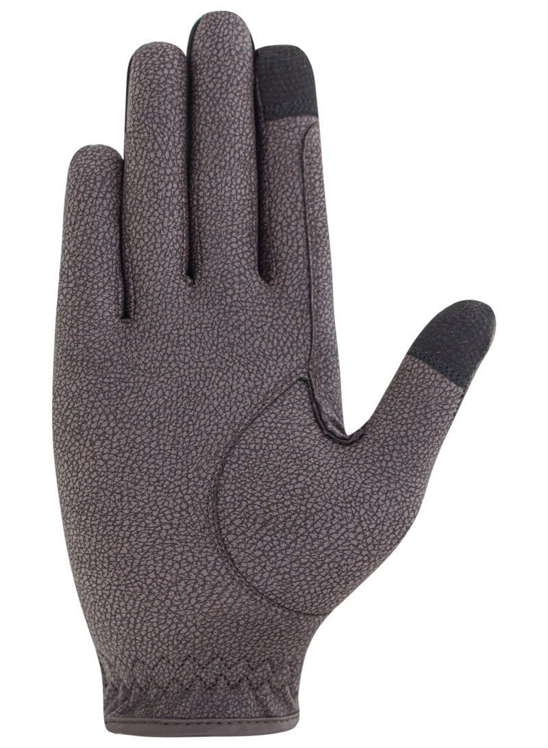 رويال رايدرز ROYAL RIDERS® 3945 Sero-Grip JP قفازات ركوب الخيل الفاخرة بنسيج سيرينو الياباني للرجال والنساء - #10063945 (بني) - Image 4