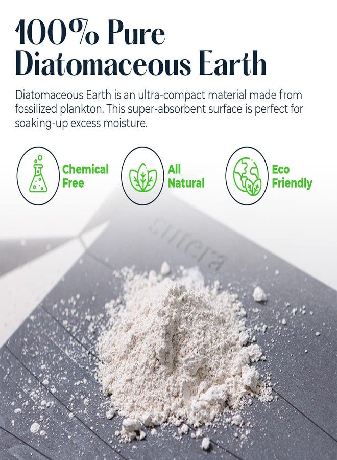 SUTERA - Stone Bath Mat, Diatomaceous Earth Shower Mat, Non-Slip Super Absorbent Quick Drying Bathroom Floor Mat, Natural, Easy to Clean (23.5 x 15 Gray) - Image 2