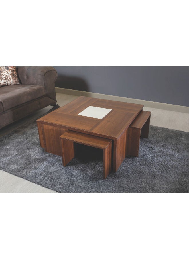 Smart Furniture Mid-Century Modern Coffee Table with Unique Styling 