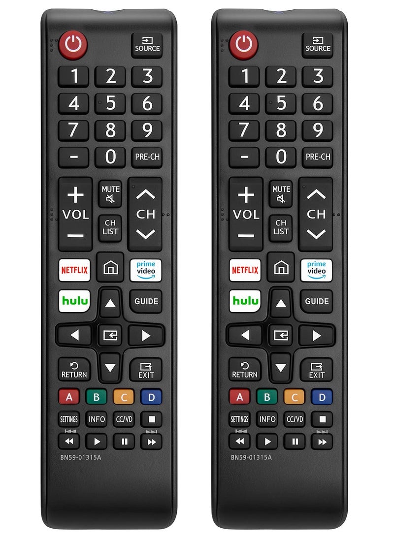 Anmi 【Pack of 2】 New Universal Remote for All Samsung TV Remote, Replacement Compatible for All Samsung Smart TV, LED, LCD, HDTV, 3D, Series TV - Image 1