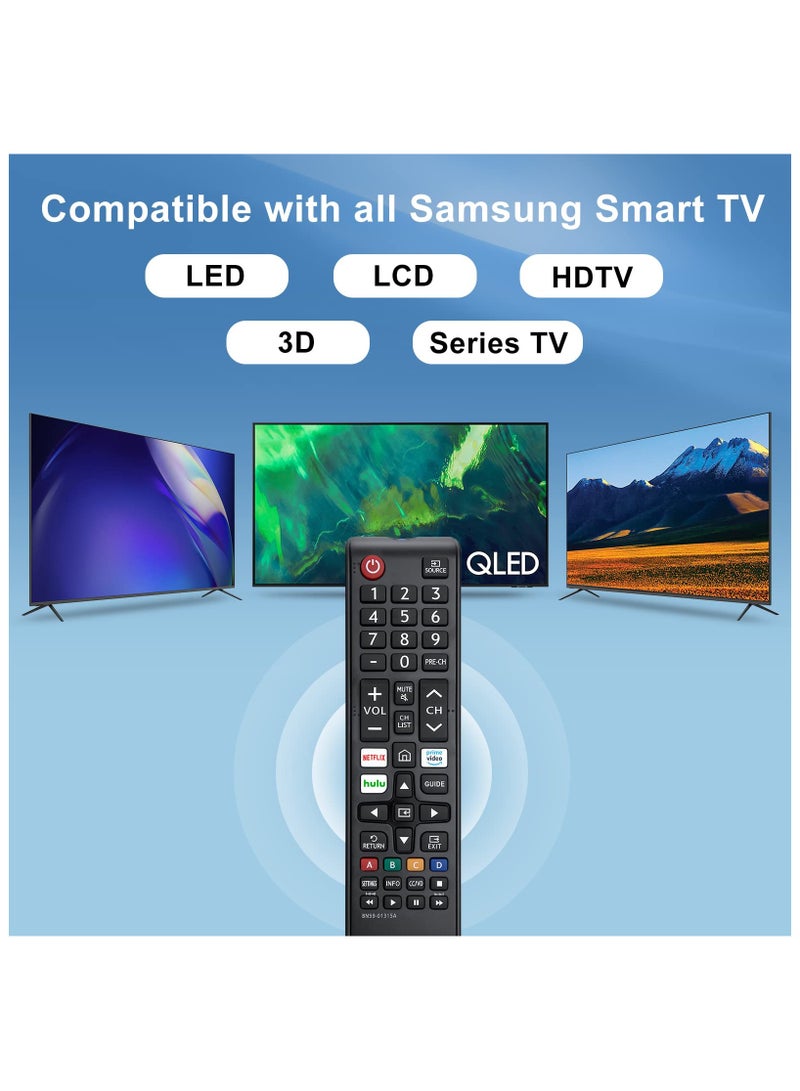 Anmi 【Pack of 2】 New Universal Remote for All Samsung TV Remote, Replacement Compatible for All Samsung Smart TV, LED, LCD, HDTV, 3D, Series TV - Image 3