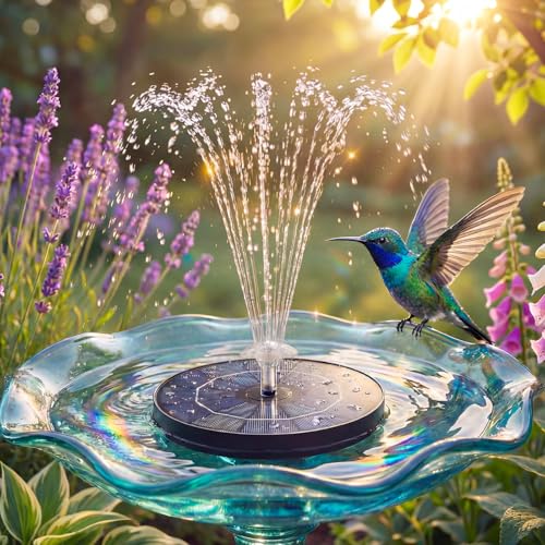 AISITIN 3.5W Solar Fountain for Bird Bath Upgraded 2026, Solar Water Fountain Kit with 3 Fixed Bracket & Multiple Nozzles & Storage Interface for Bird Bath, Garden, Courtyard, Pond, Pool and Outdoor - Image 3
