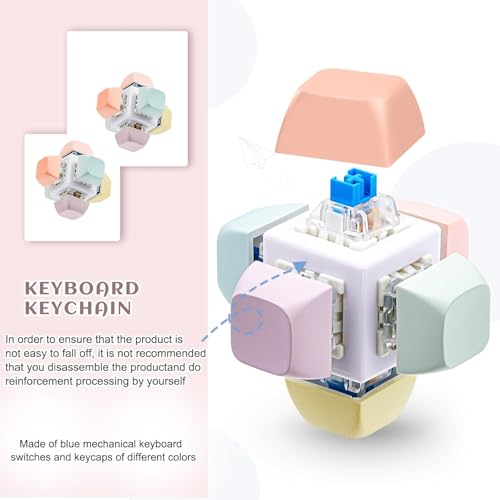 Cocoonkart Decompression Toys Keyboard Clicker Toy Keyboard Cube Mechanical Key Button Stress Relief for Adult Gifts to Relief Pass Time (Random Colour) - Image 3