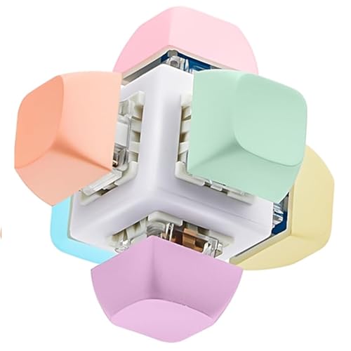 Cocoonkart Decompression Toys Keyboard Clicker Toy Keyboard Cube Mechanical Key Button Stress Relief for Adult Gifts to Relief Pass Time (Random Colour) - Image 1