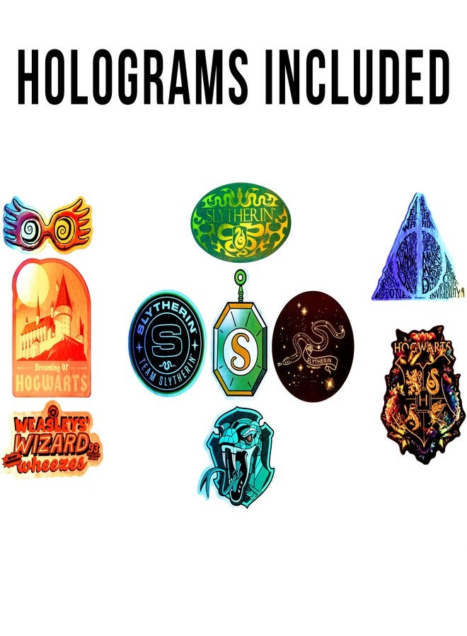 Conquest Journals Harry Potter Slytherin Vinyl Stickers, Unique Stickers Including Holograms, Waterproof and UV Resistant, Great for All Your Gadgets, Potterfy All The Things (120 Pack Variety Bundle) - Image 4