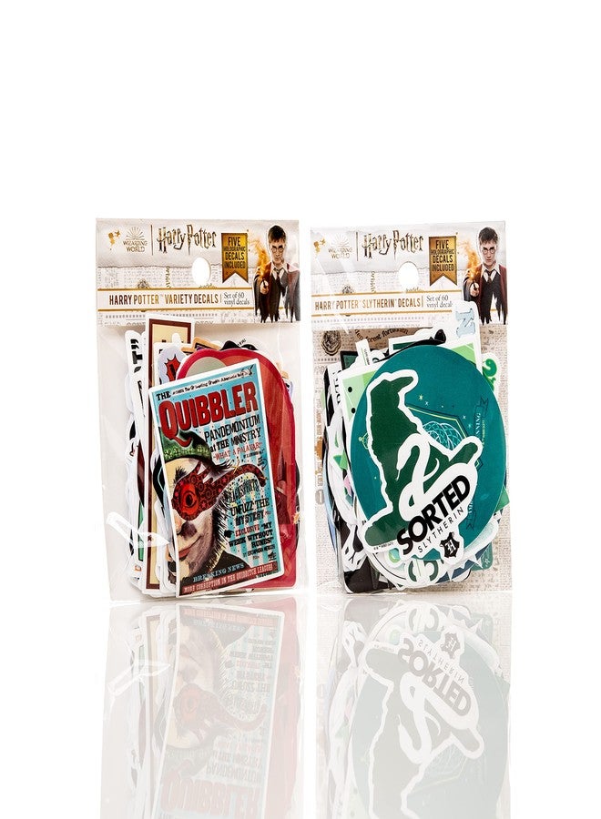 Conquest Journals Harry Potter Slytherin Vinyl Stickers, Unique Stickers Including Holograms, Waterproof and UV Resistant, Great for All Your Gadgets, Potterfy All The Things (120 Pack Variety Bundle) - Image 2