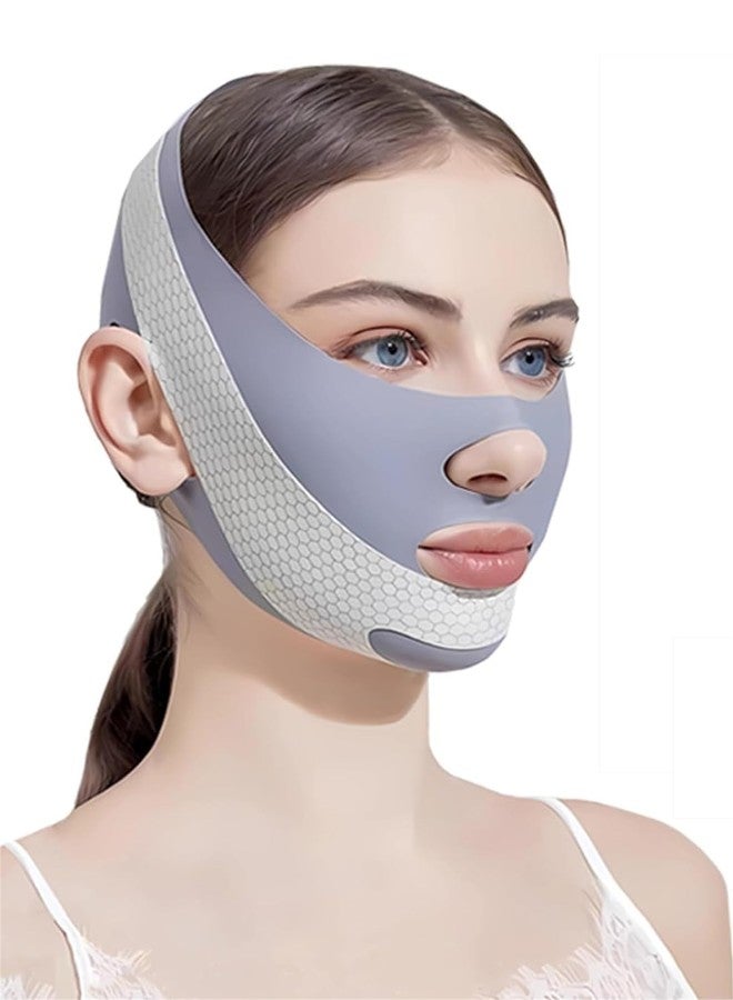 Much Hotter Graphene Reusable V Line Face Mask, Chin Strap for Women,V-Line Lifting Chinstrap,Breathable, Comfortable Chin Strap Soft Face Chin Up Tape,with Chin Strap, Chin Strap for Women Christmas Gift - Image 1