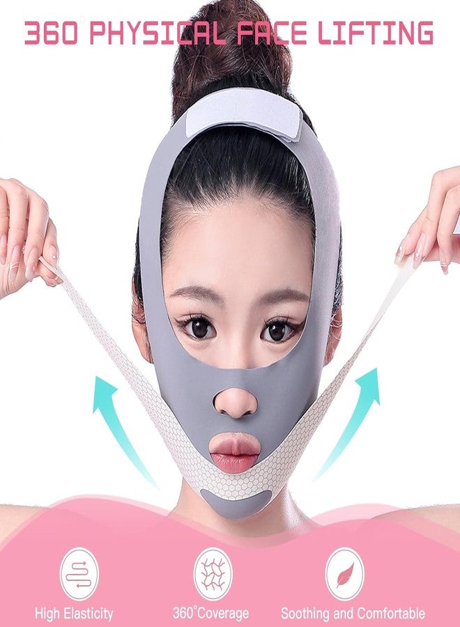 Much Hotter Graphene Reusable V Line Face Mask, Chin Strap for Women,V-Line Lifting Chinstrap,Breathable, Comfortable Chin Strap Soft Face Chin Up Tape,with Chin Strap, Chin Strap for Women Christmas Gift - Image 4