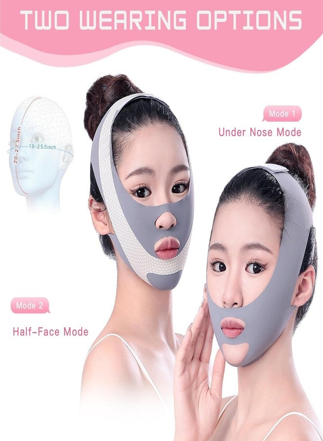 Much Hotter Graphene Reusable V Line Face Mask, Chin Strap for Women,V-Line Lifting Chinstrap,Breathable, Comfortable Chin Strap Soft Face Chin Up Tape,with Chin Strap, Chin Strap for Women Christmas Gift - Image 3