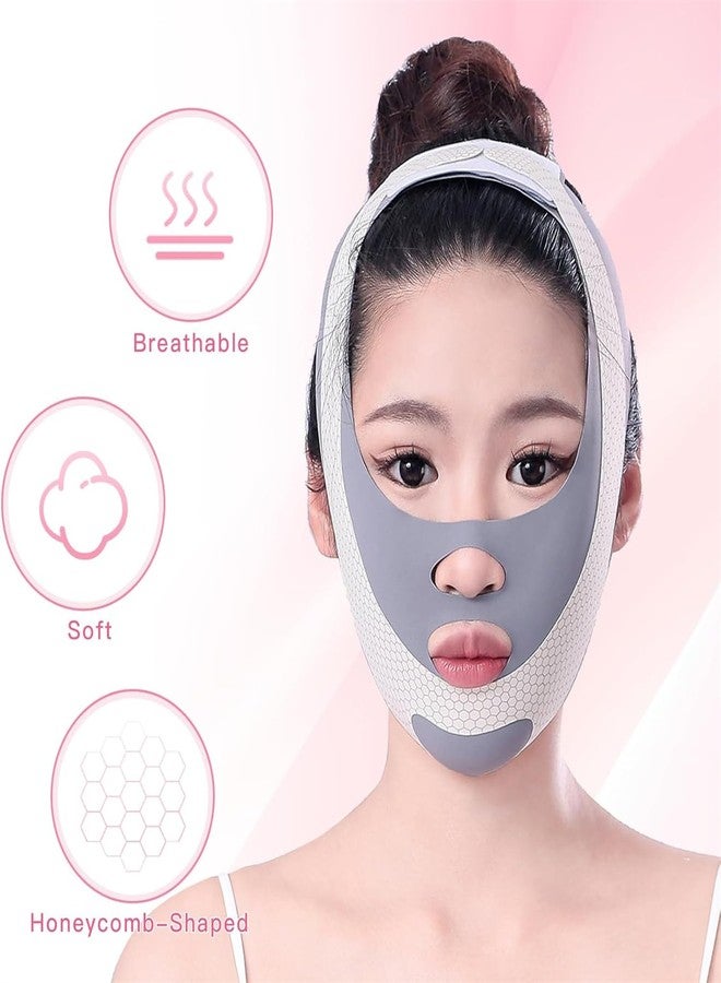Much Hotter Graphene Reusable V Line Face Mask, Chin Strap for Women,V-Line Lifting Chinstrap,Breathable, Comfortable Chin Strap Soft Face Chin Up Tape,with Chin Strap, Chin Strap for Women Christmas Gift - Image 5