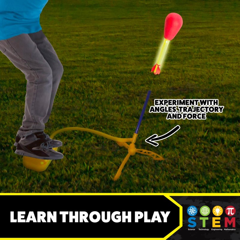 Stomp Rocket Ultra LED Rocket Refills, 2 Rockets - Replacement LED Foam-Tipped Rockets for Kids - Fun Backyard & Outdoor Kids Toys Gifts for Boys & Girls - Image 4