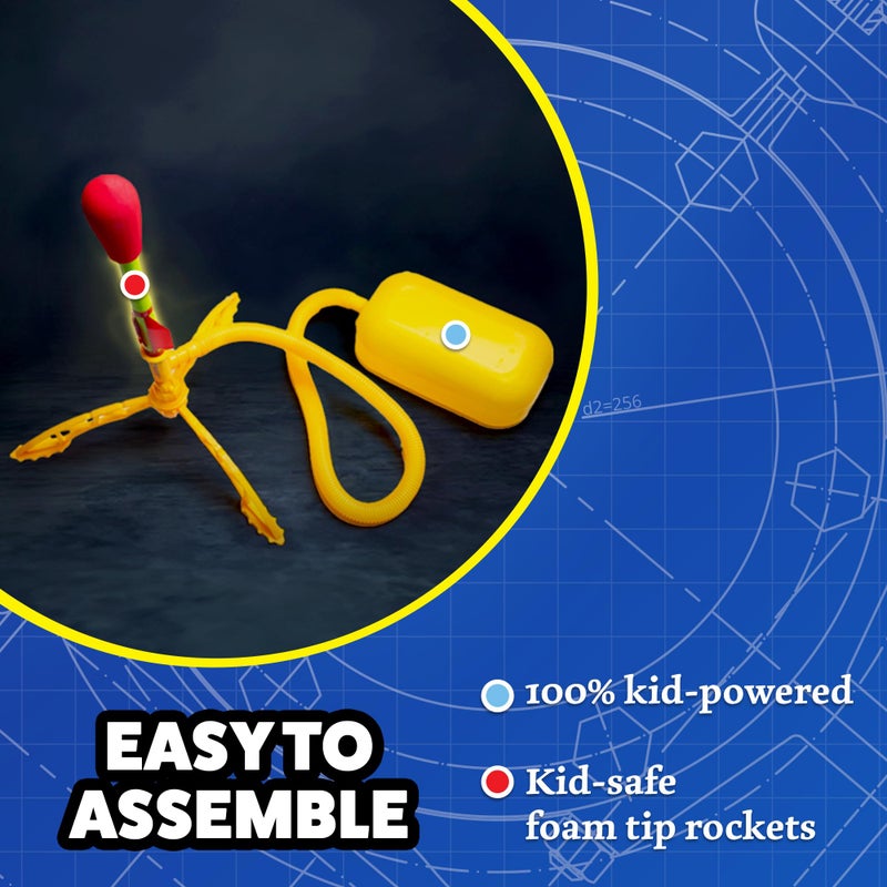 Stomp Rocket Ultra LED Rocket Refills, 2 Rockets - Replacement LED Foam-Tipped Rockets for Kids - Fun Backyard & Outdoor Kids Toys Gifts for Boys & Girls - Image 5