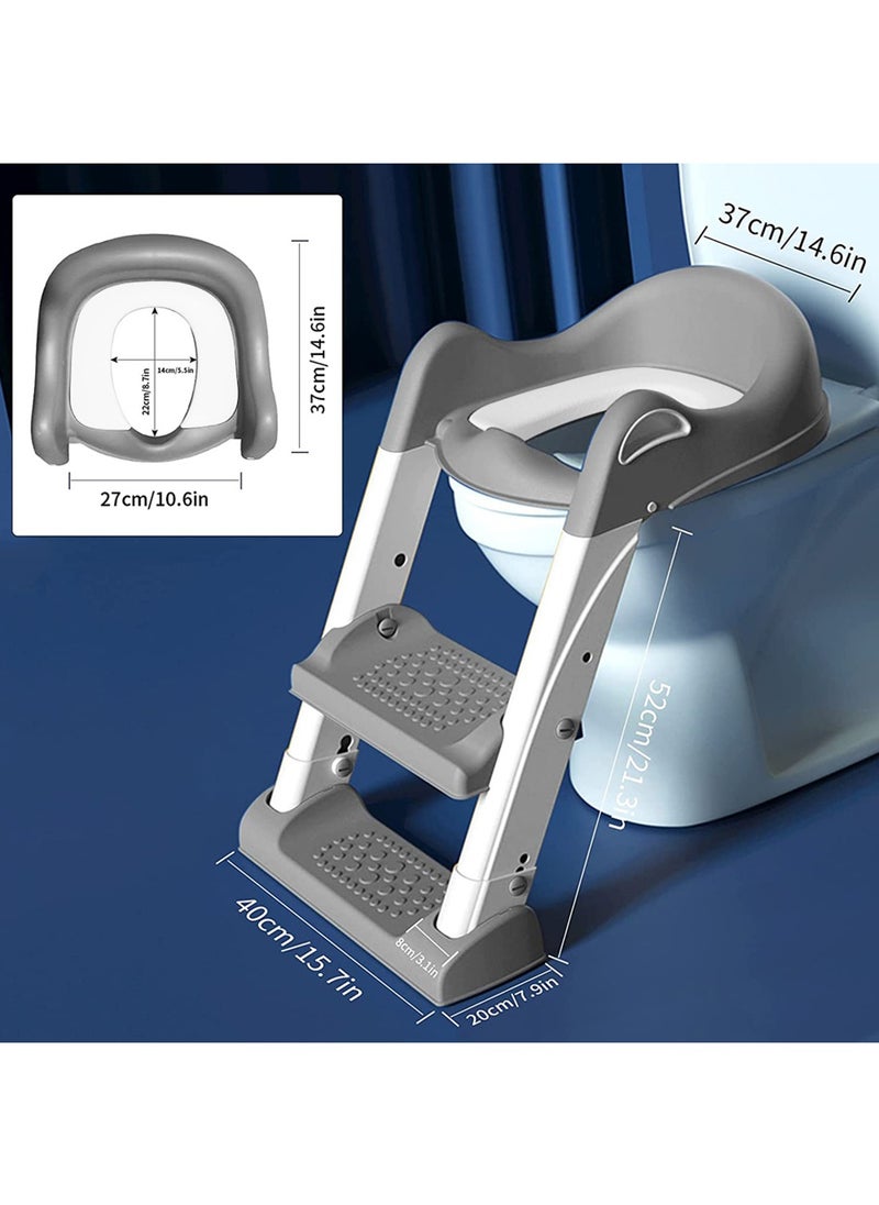 Wish Step Stool Foldable Potty Trainer Seat - Grey  - Image 5