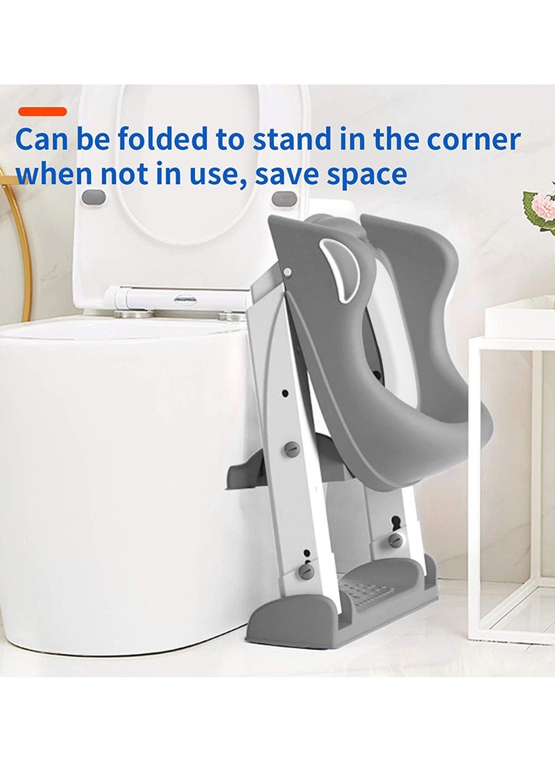 Wish Step Stool Foldable Potty Trainer Seat - Grey  - Image 3