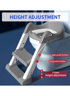 Wish Step Stool Foldable Potty Trainer Seat - Grey  - Image 4