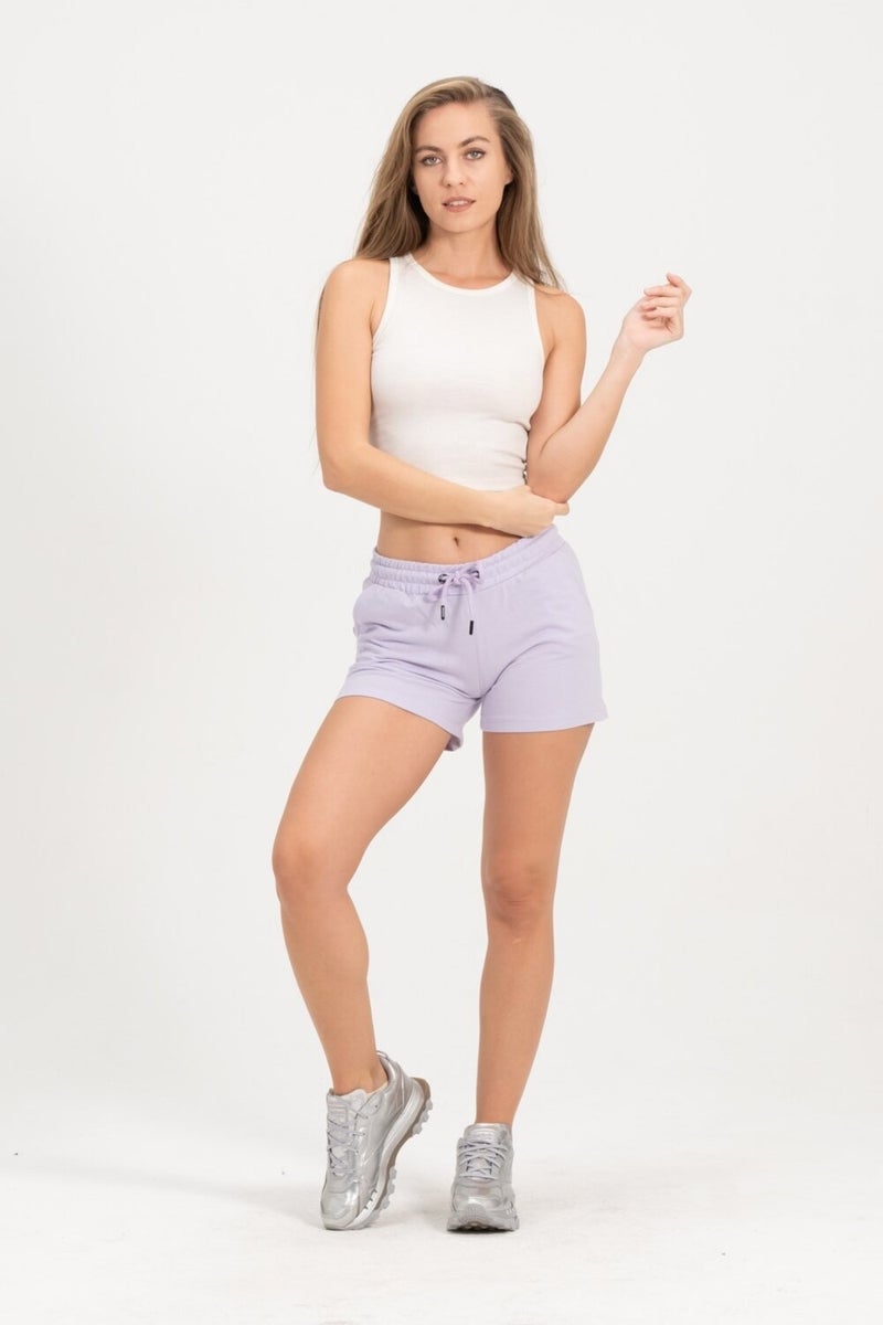 RICH Women's Lilac Shorts Mini Sports Shorts  - Image 2