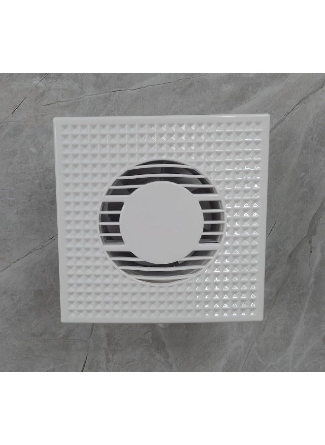 melfi Melfi Ventilation Exhaust Fan 15W 4 Inch  Square Wall Mounted Fan With Vent Grille For Home Office Kitchen And Bathroom  - Image 1