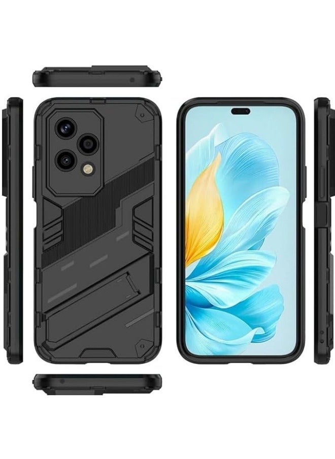 Generic - Case Compatible with Honor 200 Lite 5G, 2-in-1 TPU+PC Dual Layer Combo Shockproof Ultra-Thin Protective Phone Back Cover with Kickstand - Image 1