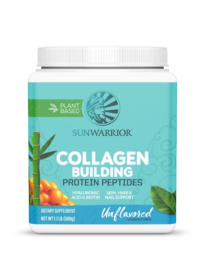 Plantbased Collagen Building Protein Peptides Powder Unflavored With Hyaluronic Acid And Biotin 11Lbs 500G