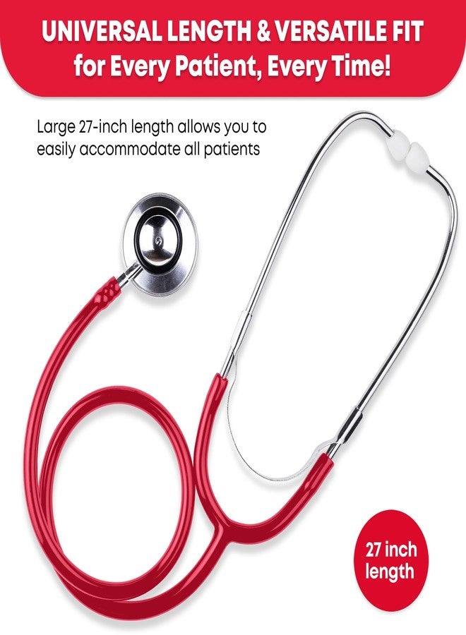 Ever Ready First Aid Dual Head Stethoscope, Red - Image 4