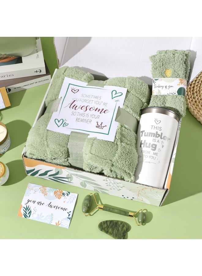 FUREUL Gifts Basket for Women - Mother's Day, Birthday Gifts for Women, Relaxing Spa Gift Basket Set, Unique Gift Ideas for Women, Gifts for Mom Sister Best Friend Wife, Coworker Teacher Nurse Gifts for Women Combined Materials - Image 3