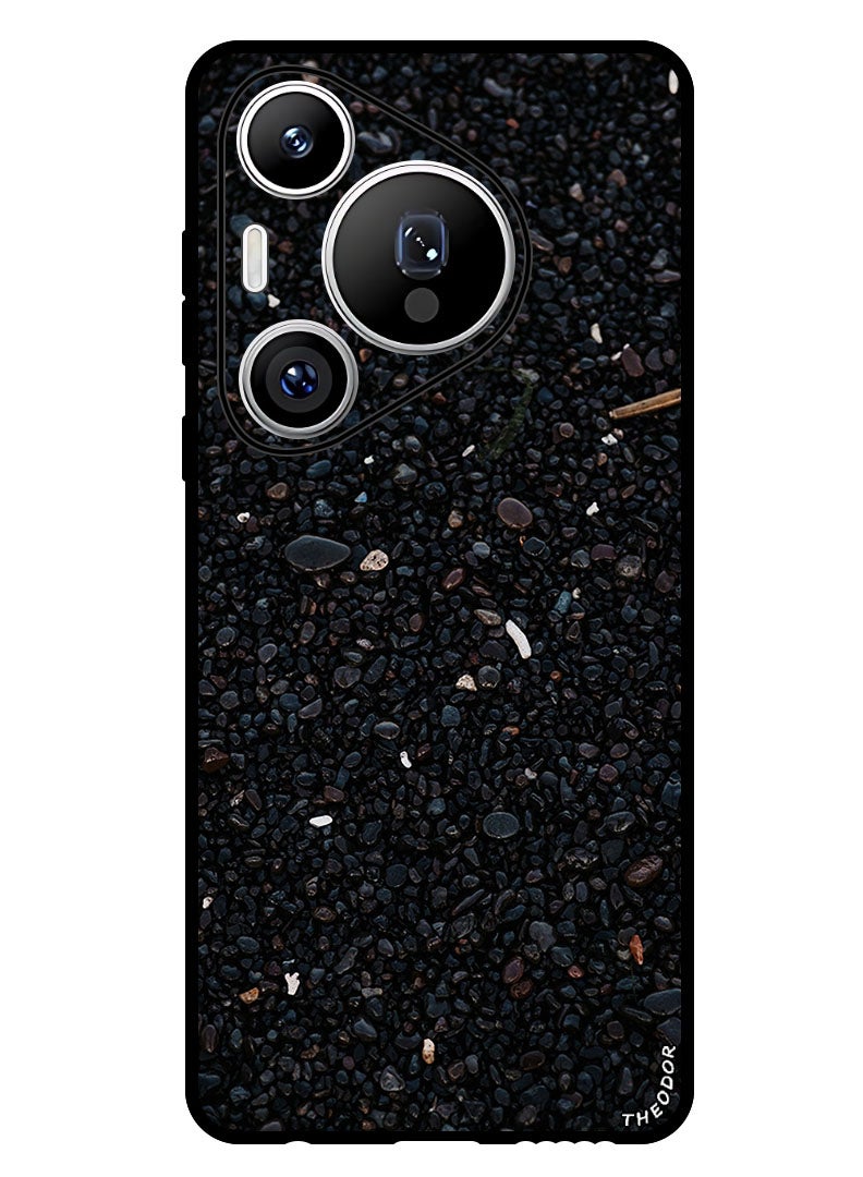 Protective Case Anti Scratch Shock Proof Bumper Cover For Huawei Pura 70 Pro pebbles_stones_black