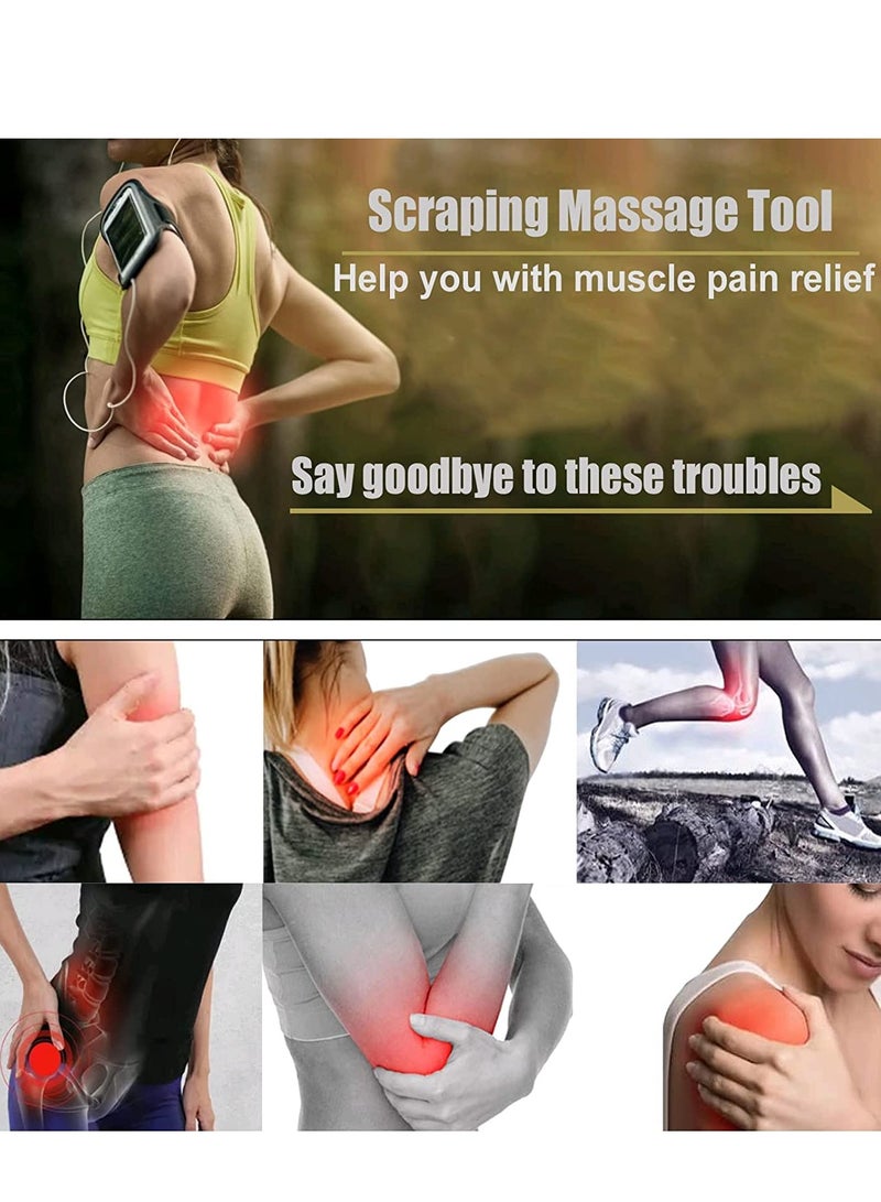 أداة كشط العضلات المصنوعة من الفولاذ المقاوم للصدأ - جهاز تدليك تصريف الليمفاوية، أدوات العلاج الطبيعي لتعبئة الأنسجة الرخوة، IASTM، تحرير اللفافة العضلية، أدوات تدليك الكشط - Image 3