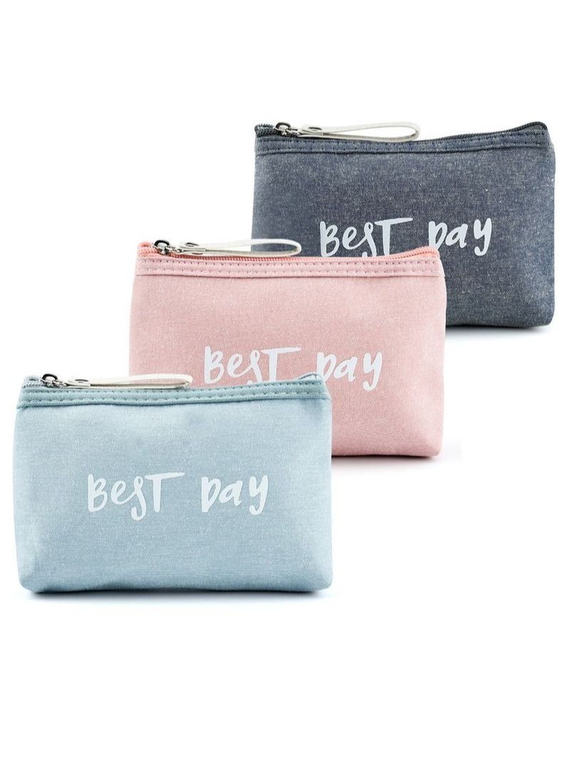 NIBEMINENT 3Pcs Alphabet Cosmetic Bag - Image 1