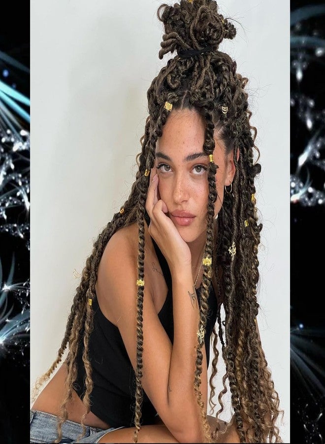 RUSTAMM 60 PCS Hair Jewelry for Braids Gold Braid Clips Style Dreadlock Jewelry Metal Braids Accessories Hair Decoration for Women (Gold) - Image 5