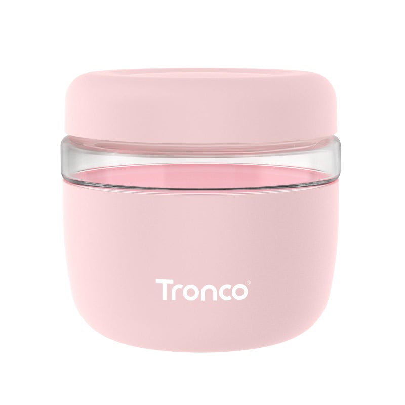 Tronco 24 oz Glass Food Storage Containers with Lids, Airtight, Leak & Spill Proof Glass Lunch Bowls for Meal Prep, Salad, Yogurt, Soup & Stew, Microwave & Dishwasher Safe, BPA-Free, Set of 1 - Image 1