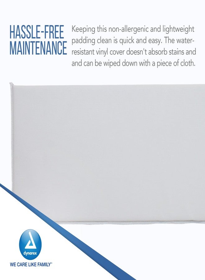 Dynarex Half Bed Rail Bumper - 35” Padded Bed Rail Guard - Soft Foam Bed Railing Cushion, Hook & Loop Closures - Water Resistant & Skin-Safe Vinyl Cover - 1 Bed Rail Bumper - Image 5