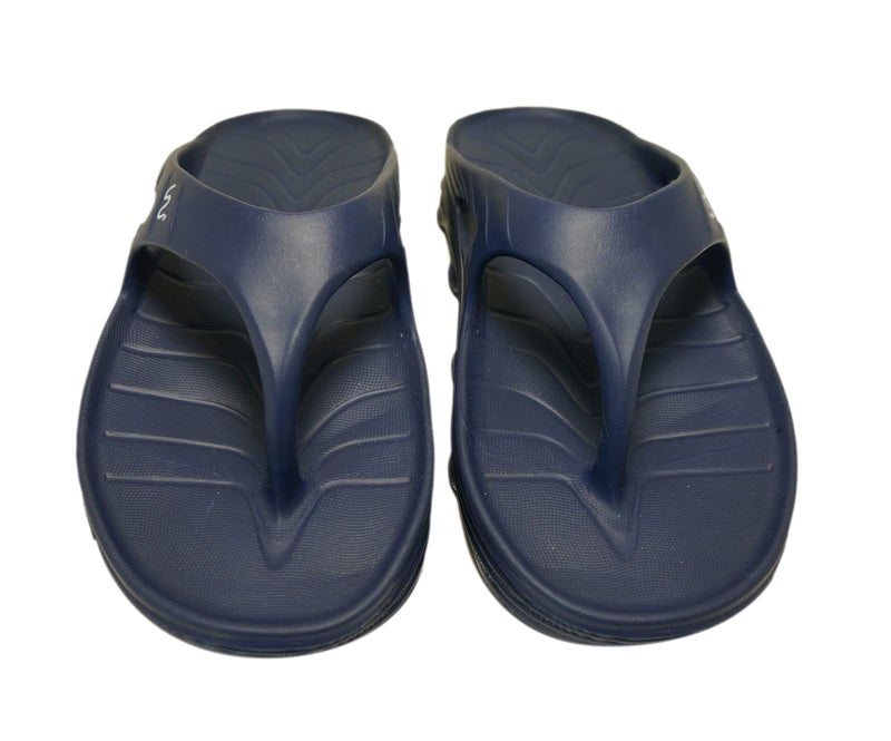 doubleu Recovery Slipper|Soft Doctor Anti-Skid Slipper for Men|Riva|Slides, Flip-Flops, Chappals (11,Navy+Blue) - Image 4