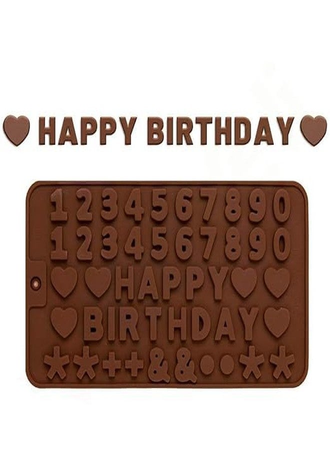 LEGACYCART Silicone English Alphabet Mould, Non-Stick Chocolate Moulds, Baking Mold, Handmade Wax Resin Moulds, DIY Cake Topper Gummy Sugarpaste Candy Wax Melts Decoration, Brown - Image 5