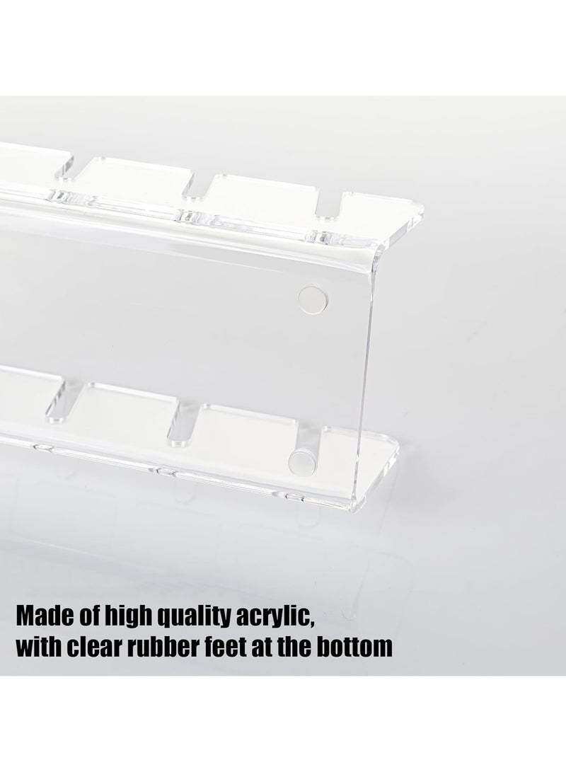 TPGP Hat Stand for Baseball Caps Display and Organizer - 2 Pack, No Install Acrylic Hat Holder for 14 Baseball Caps for Bedroom, Closet, Dresser (Clear)  - Image 4