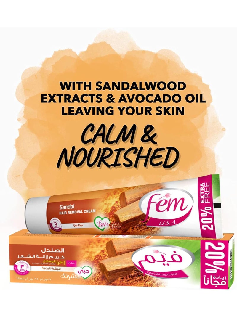 فيم كريم فيم لإزالة الشعر بخلاصة الصندل – نعومة فورية وحماية طبيعية للبشرة - Image 3