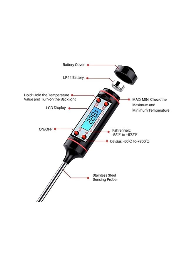 S-TOP Digital Cooking Food Probe Meat Thermometer Kitchen BBQ - Image 4