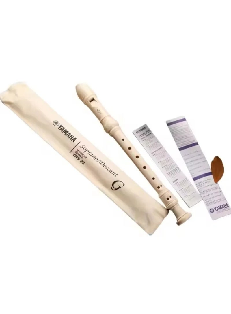 Yamaha YRS-23 Soprano Recorder Flutes, German Fingering System Key of C Plastic Soprano, Best Gift for Students and Music Fans - Image 3