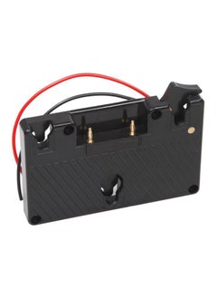 NIBEMINENT Battery Plate Adapter For Panasonic Camcorder Power B-Tap Anton Bauer Black/Gold/Red  - Image 1