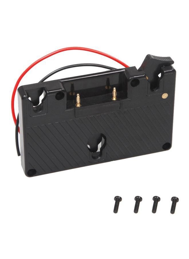 NIBEMINENT Battery Plate Adapter For Panasonic Camcorder Power B-Tap Anton Bauer Black/Gold/Red  - Image 4