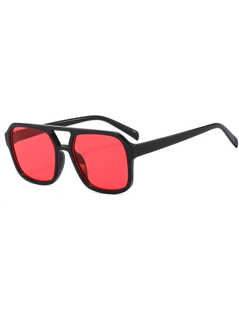 General Retro 70s Square Aviator Sunglasses Women Men Rectangular Sunglasses Flat Frame Fashion Sunglasses  - Image 1