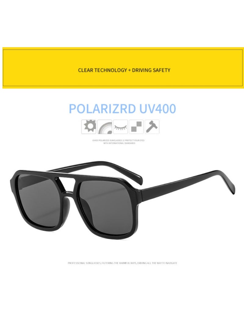 General Retro 70s Square Aviator Sunglasses Women Men Rectangular Sunglasses Flat Frame Fashion Sunglasses  - Image 3