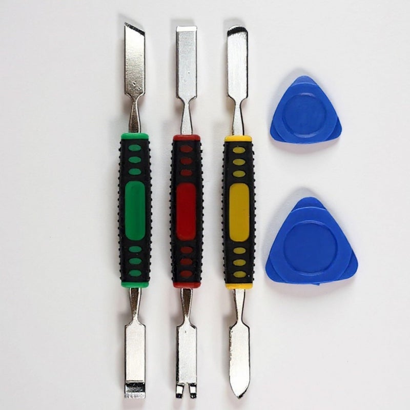 Metal Pry Bar Scraper with Opening Picks Professional Electronics Repair Kit Double Ended Spudger Tools for iPhone Laptop Tablet Screen and Battery Replacement Disassembly Pack - Image 1