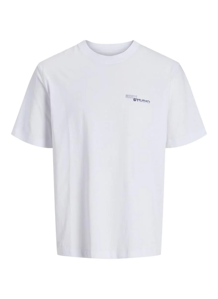 JACK & JONES Text Print Regular Fit T-Shirt