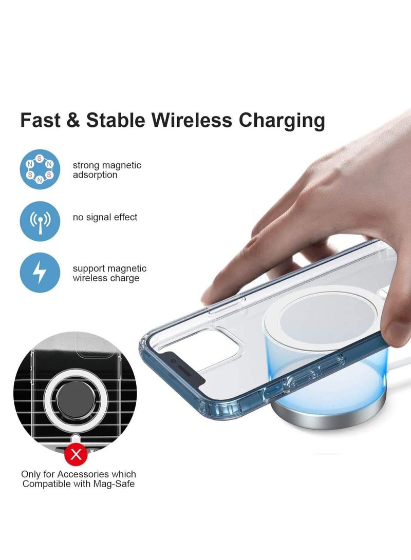 DUSALA IPhone XS Max Case Camera Control Compatible with MagSafe Shockproof Military-Grade Protection Magnetic Phone Case for iPhone XS Max Classic Hybrid Case Clear - Image 3