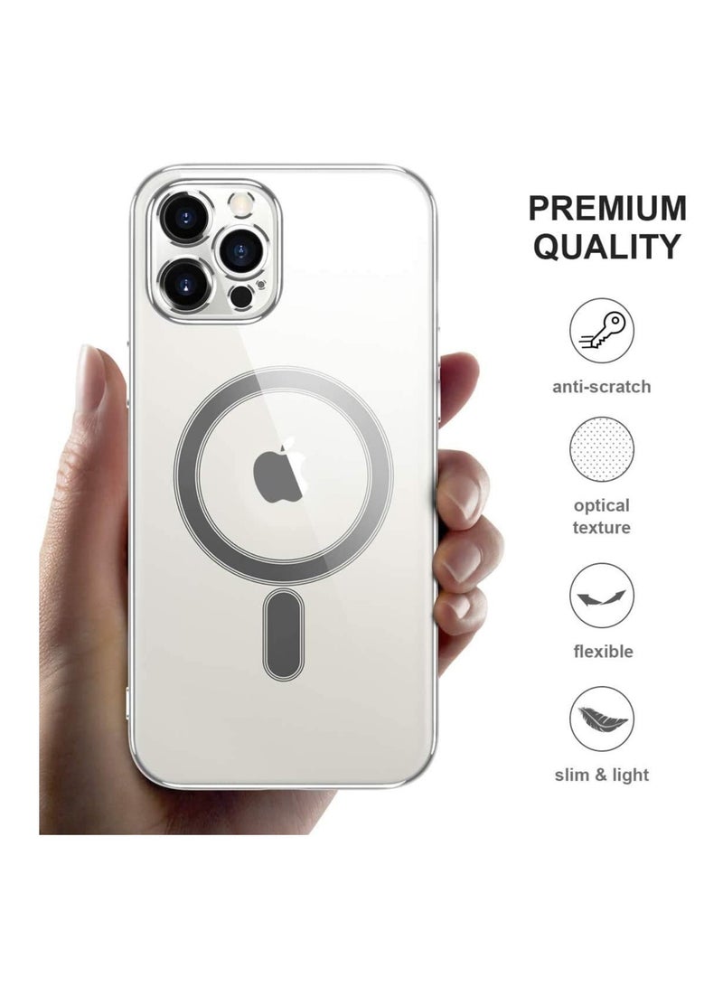 DUSALA IPhone XS Max Case Camera Control Compatible with MagSafe Shockproof Military-Grade Protection Magnetic Phone Case for iPhone XS Max Classic Hybrid Case Clear - Image 5