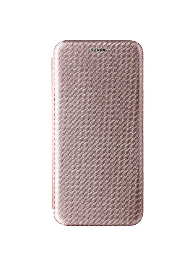 اس-توب جراب لهاتف Huawei nova 8 5G مصنوع من ألياف الكربون بتصميم أفقي قابل للطي مصنوع من مادة TPU + PC + جلد PU مع فتحة للبطاقات - Image 2