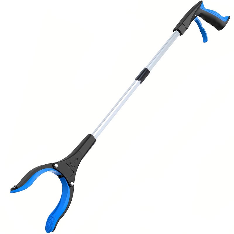 desin Grabber Reacher Tool - Foldable Gripper and Reaching Tool - Heavy Duty Pick Up Stick Grabbers for Seniors, Trash, Surgery Recovery Must Haves Gifts, 32â€ Picker Upper Grabber (Blue) - Image 1