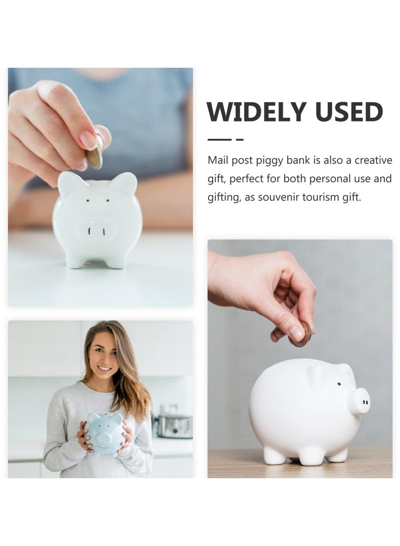 سيوسي Mailbox gy Bank Saving gy Bank England Mailbox Post Box Model Vintage Money Safe Box Gift for Kids Boys Girl Children Saving Money British Style Ornament Birthday New Year - Image 2