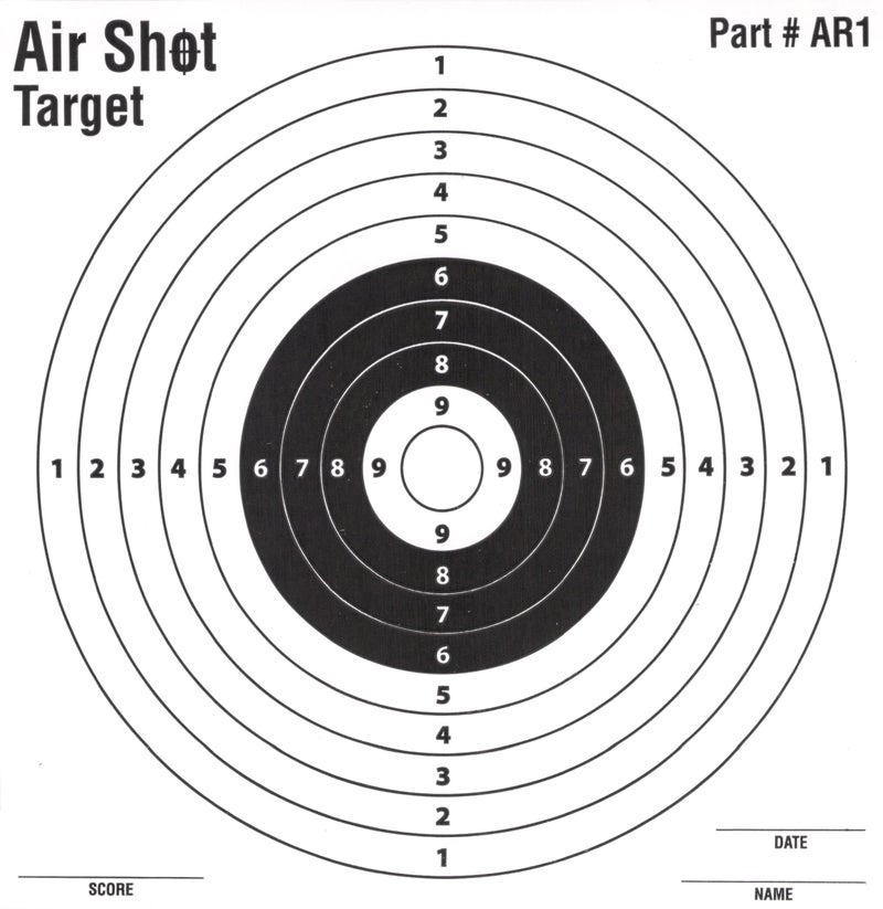 Air Shot 100 Pack Paper Targets - 5.5" by 5.5" - Fits Gamo Cone Traps - Part # AR1 (100 Pack AR1)