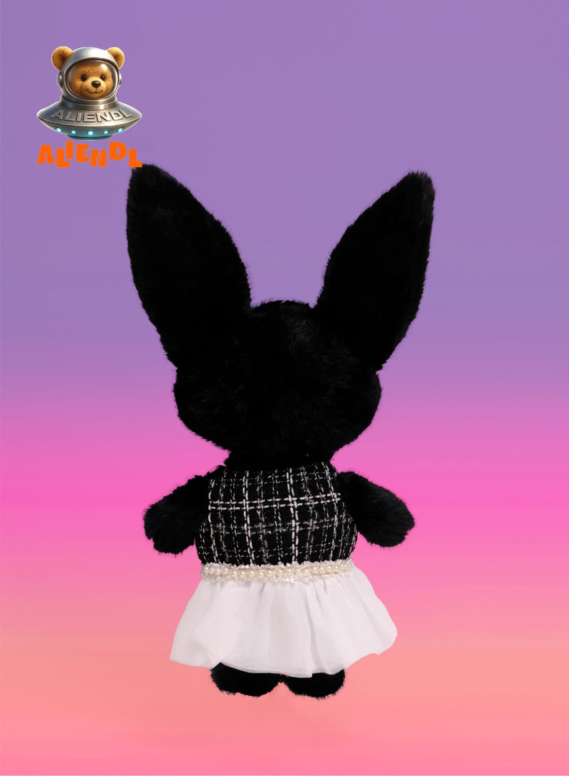ALIENDL Bold Bunny – Plush Bunny Stuffed Animal Toy for Baby Kids, Soft Cute Bunny Dress Doll Gift Set with Removable Clothes & Pouch, Perfect Gift for Kids, Girls, Friends & Couples - Image 4